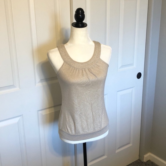 EUC Gold Old Navy Circle Neck Tank - Picture 1 of 7